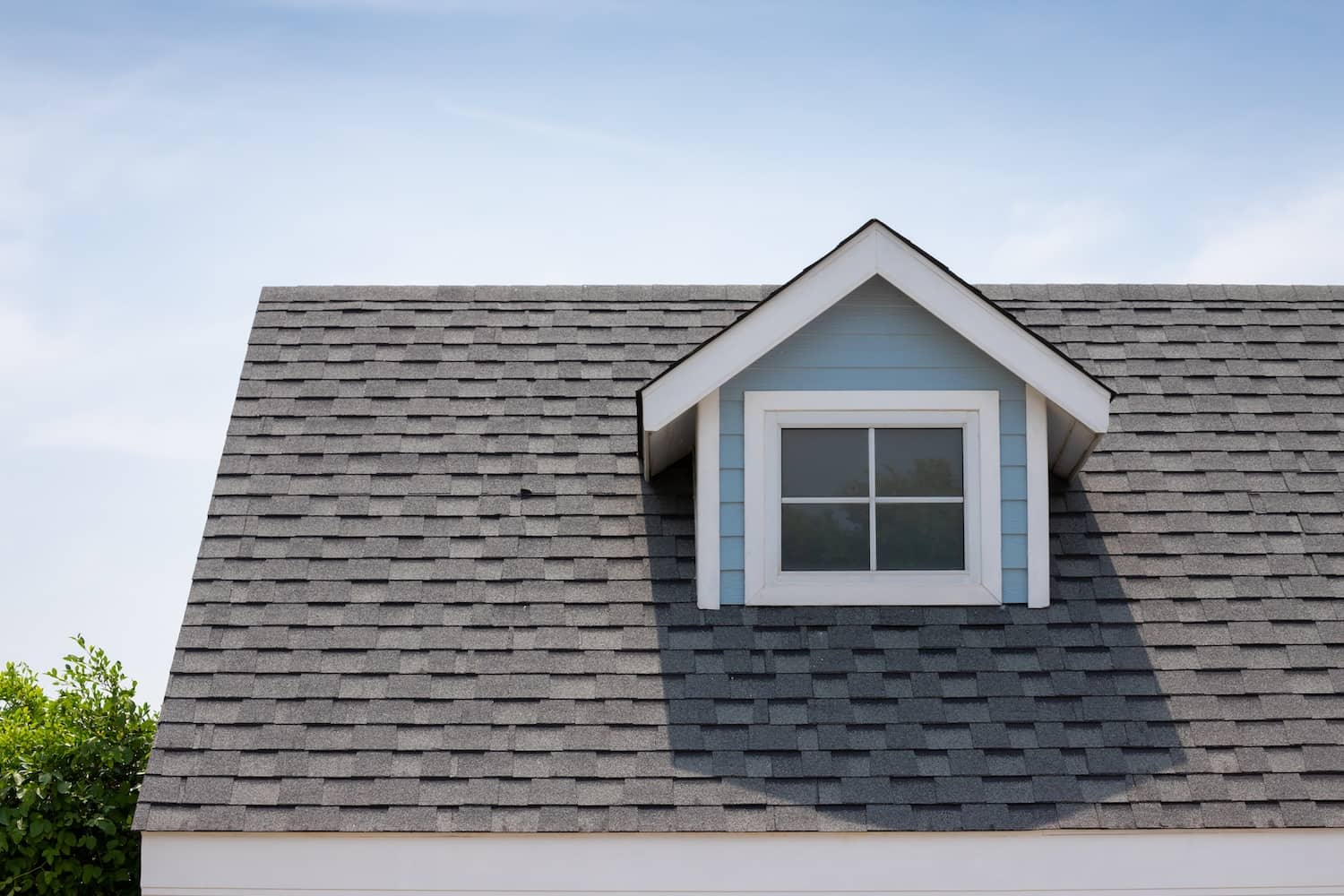 Roof with shingles