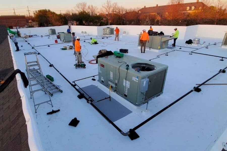 commercial TPO roofing dallas fort worth texas