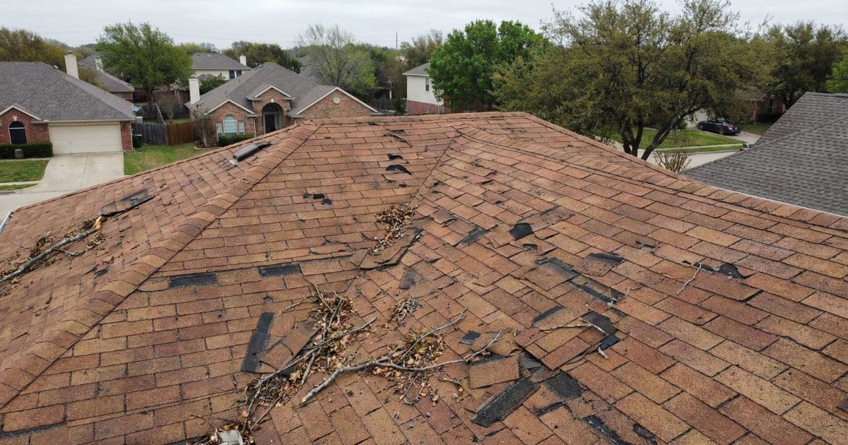 storm damage roof repair dallas texas