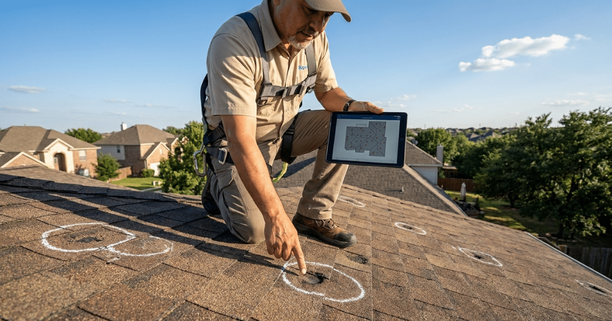 storm damage roof repair dallas